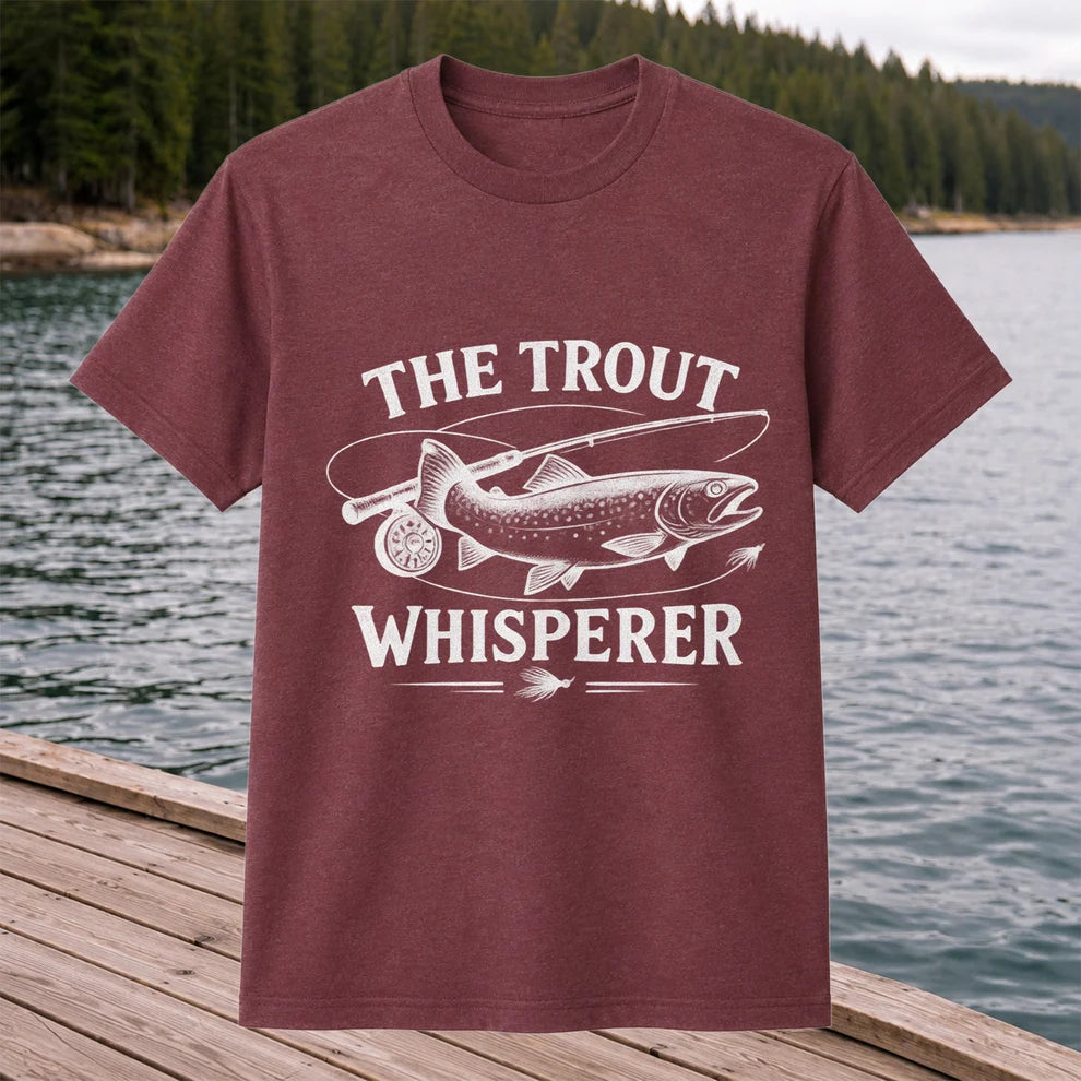 The Trout Whisperer Fly Fishing Graphic T-Shirt