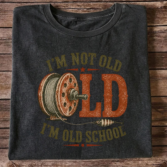 I’m Not Old I’m Old School Fishing Graphic T-Shirt