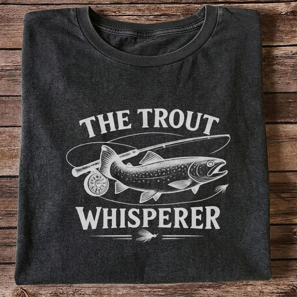 The Trout Whisperer Fly Fishing Graphic T-Shirt