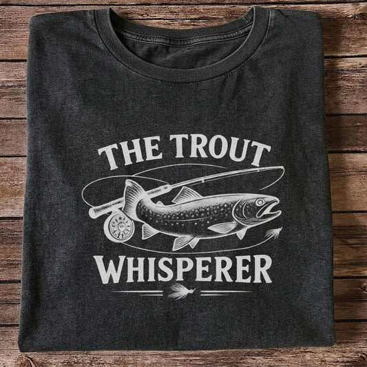 The Trout Whisperer Fly Fishing Graphic T-Shirt