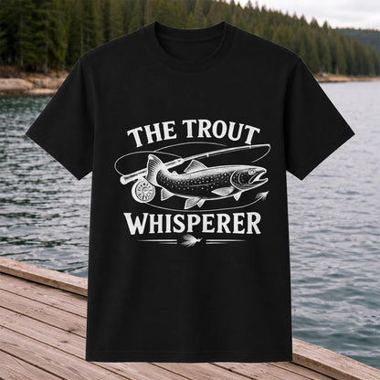 The Trout Whisperer Fly Fishing Graphic T-Shirt