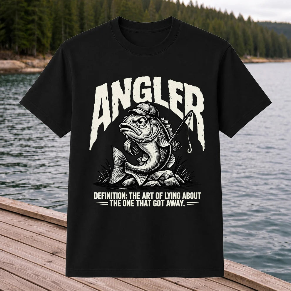 Angler Bass Fishing The One That Got Away Graphic T-Shirt