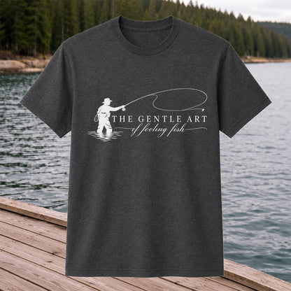 The Gentle Art of Fooling Fish Vintage Fishing Graphic T-Shirt