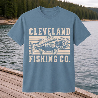Cleveland Fishing Co Bass Fishing Graphic T-Shirt