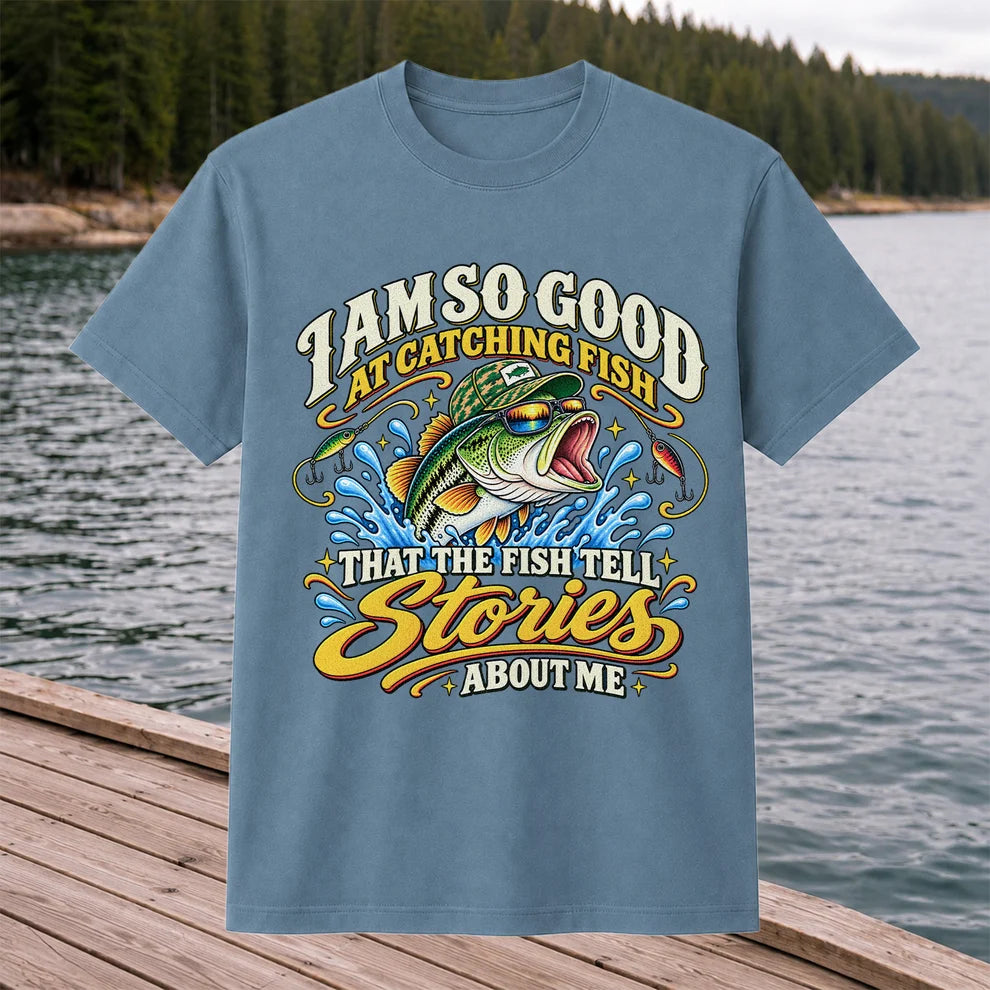 I Am So Good at Catching Fish Bass Fishing Graphic T-Shirt