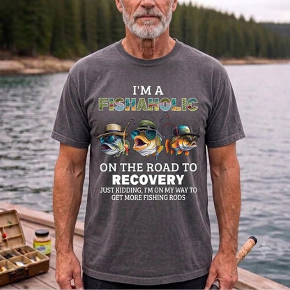 I'm A Fishaholic Funny Fishing Shirt