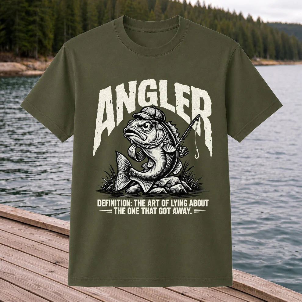 Angler Bass Fishing The One That Got Away Graphic T-Shirt