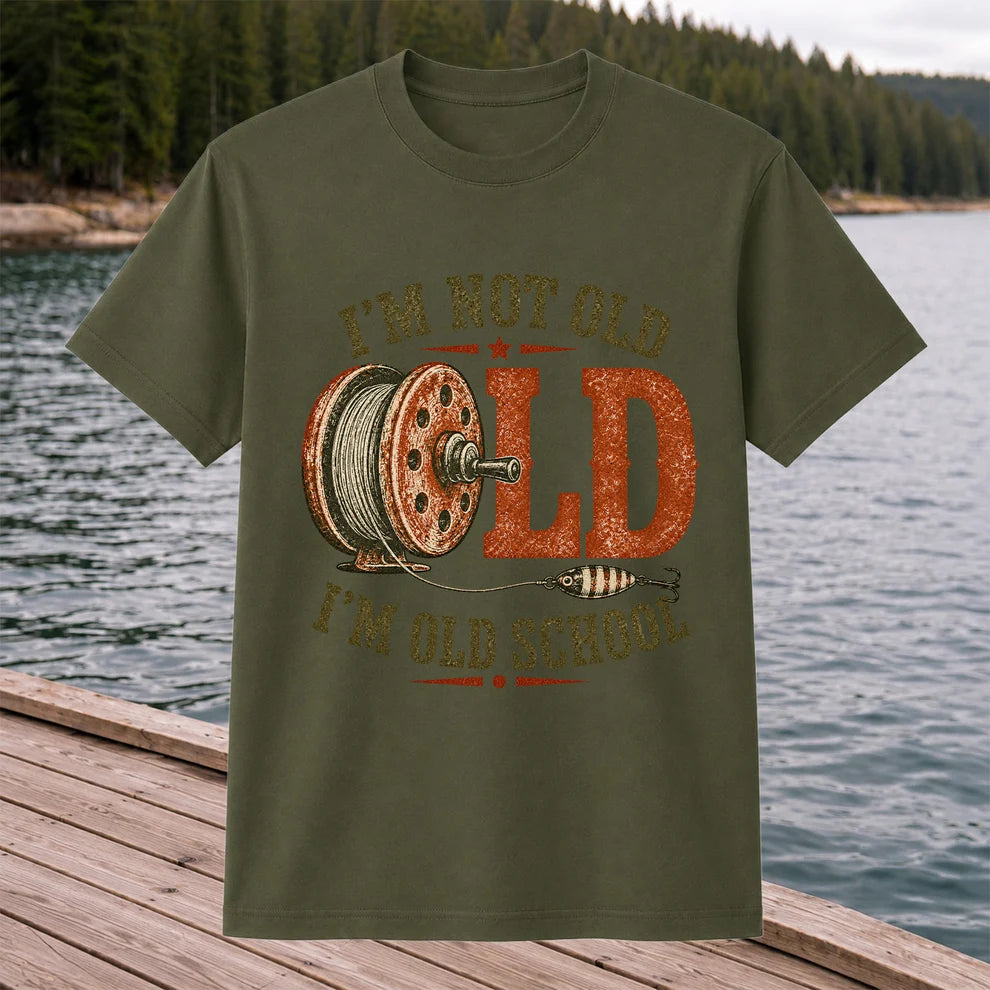 I’m Not Old I’m Old School Fishing Graphic T-Shirt