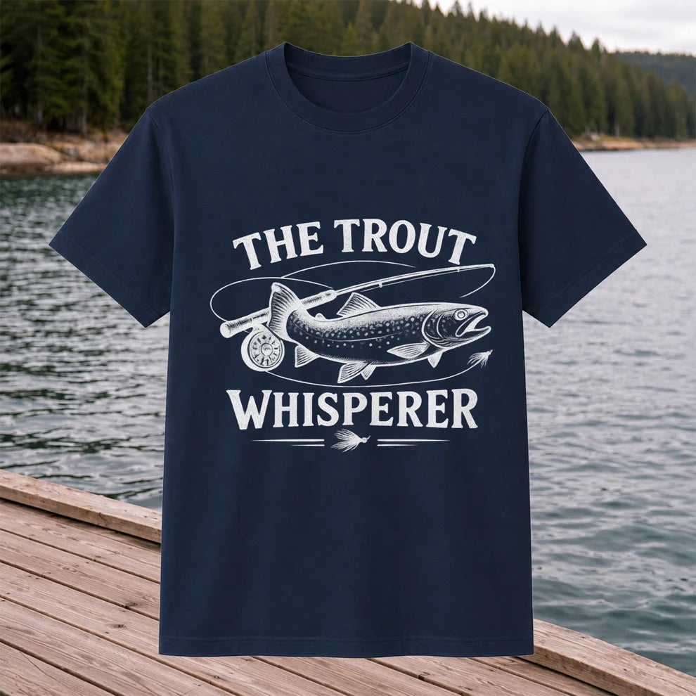 The Trout Whisperer Fly Fishing Graphic T-Shirt