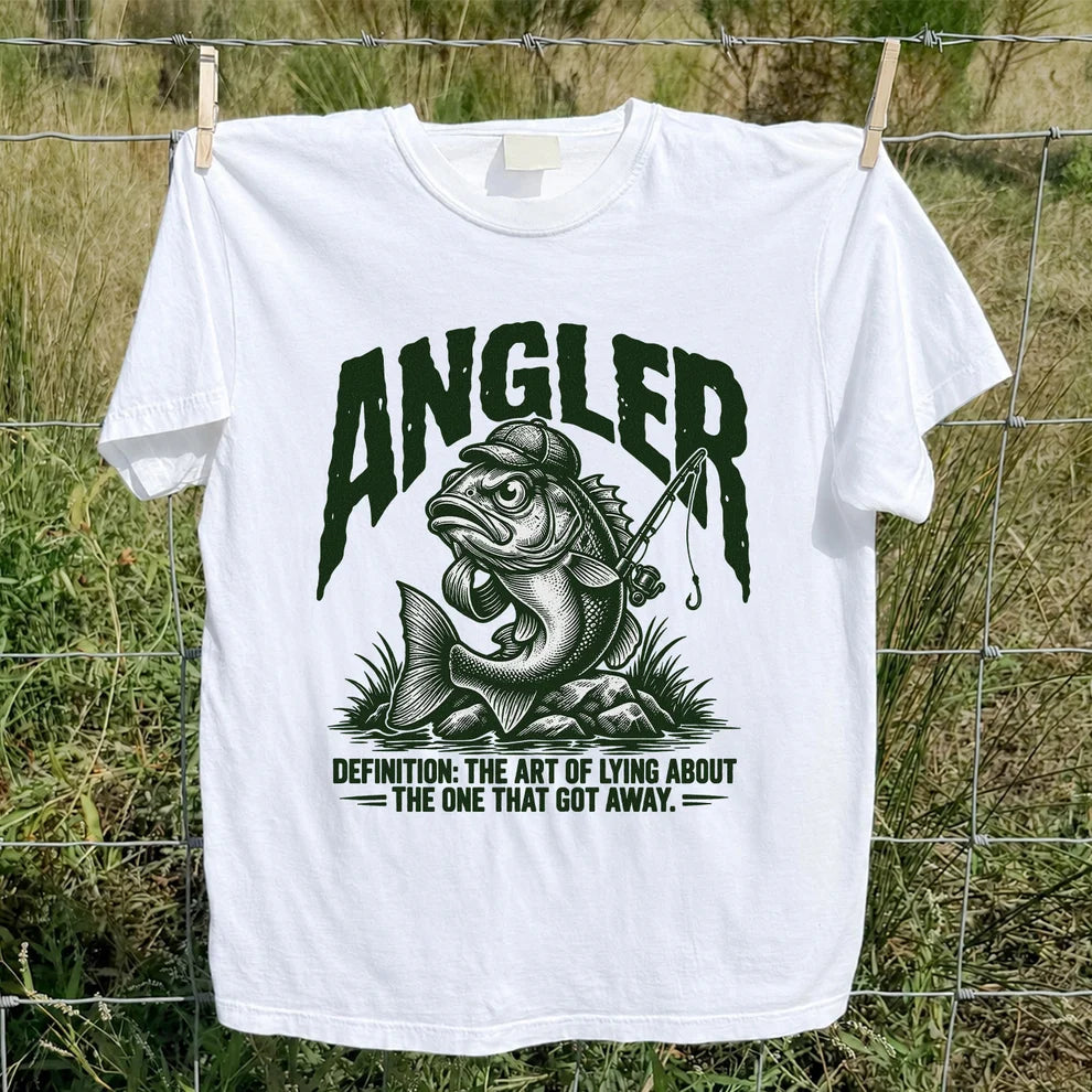 Angler Bass Fishing The One That Got Away Graphic T-Shirt