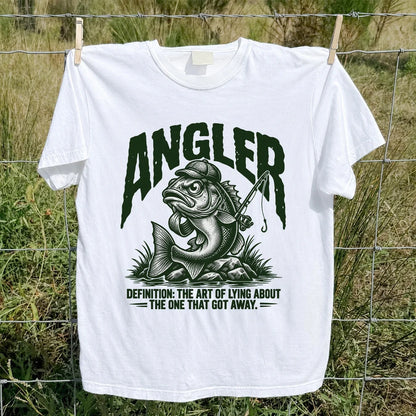 Angler Bass Fishing The One That Got Away Graphic T-Shirt