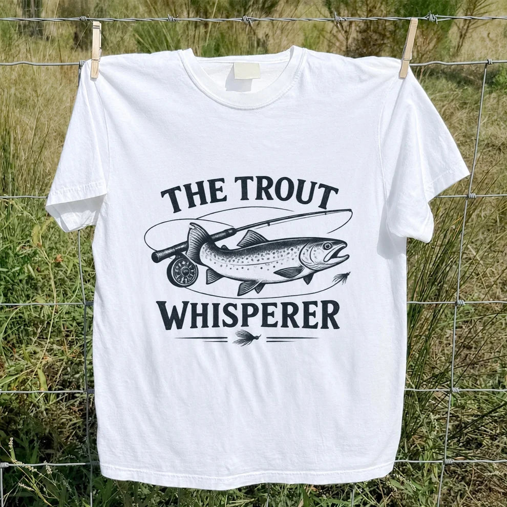 The Trout Whisperer Fly Fishing Graphic T-Shirt
