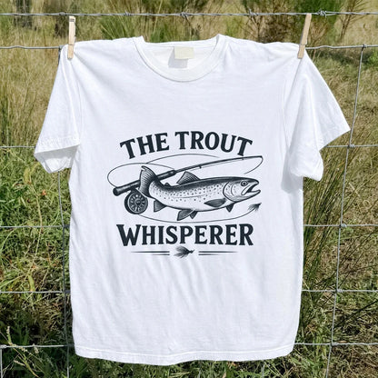 The Trout Whisperer Fly Fishing Graphic T-Shirt