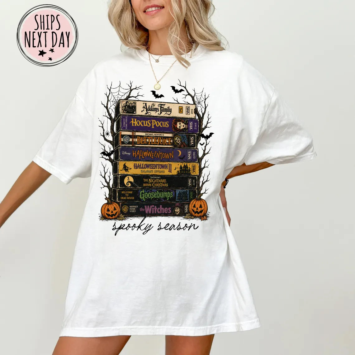 Vintage Halloween VHS Tee - 90s Nostalgia Spooky Season Tee Comfort Colors®