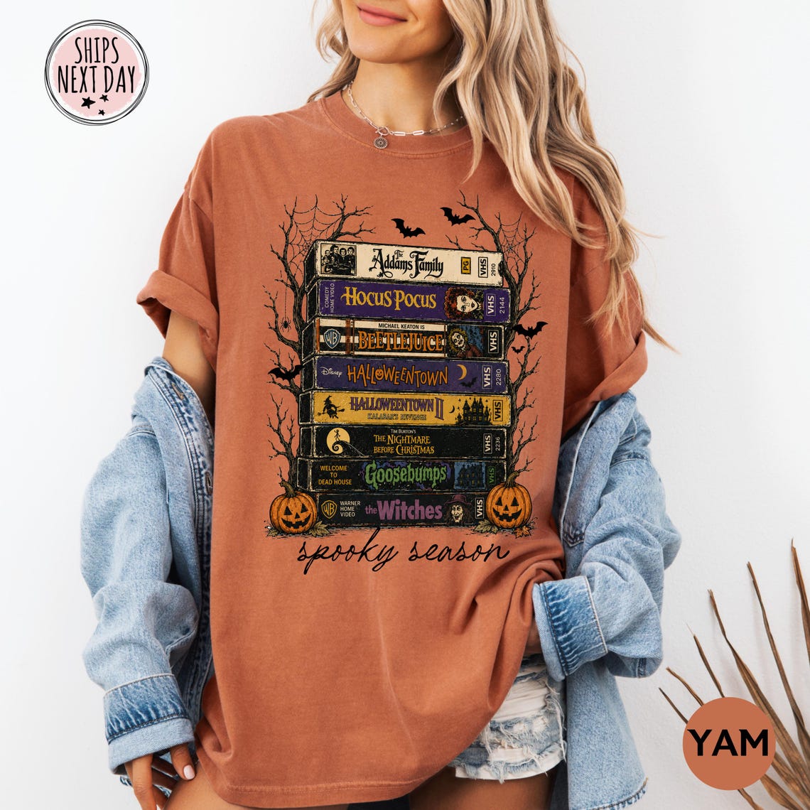 Vintage Halloween VHS Tee - 90s Nostalgia Spooky Season Tee Comfort Colors®