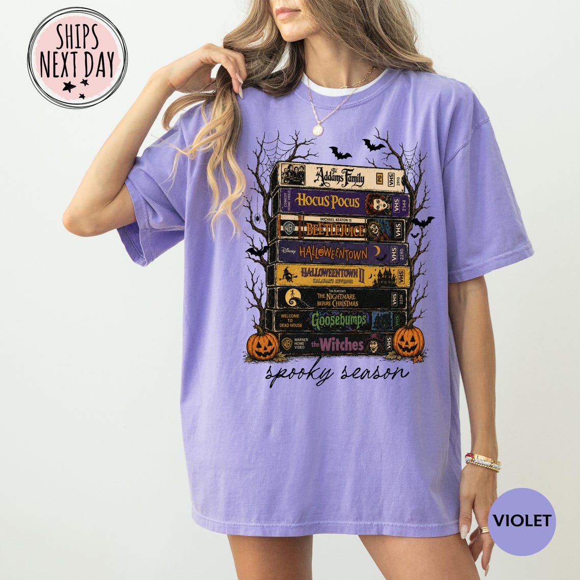 Vintage Halloween VHS Tee - 90s Nostalgia Spooky Season Tee Comfort Colors®
