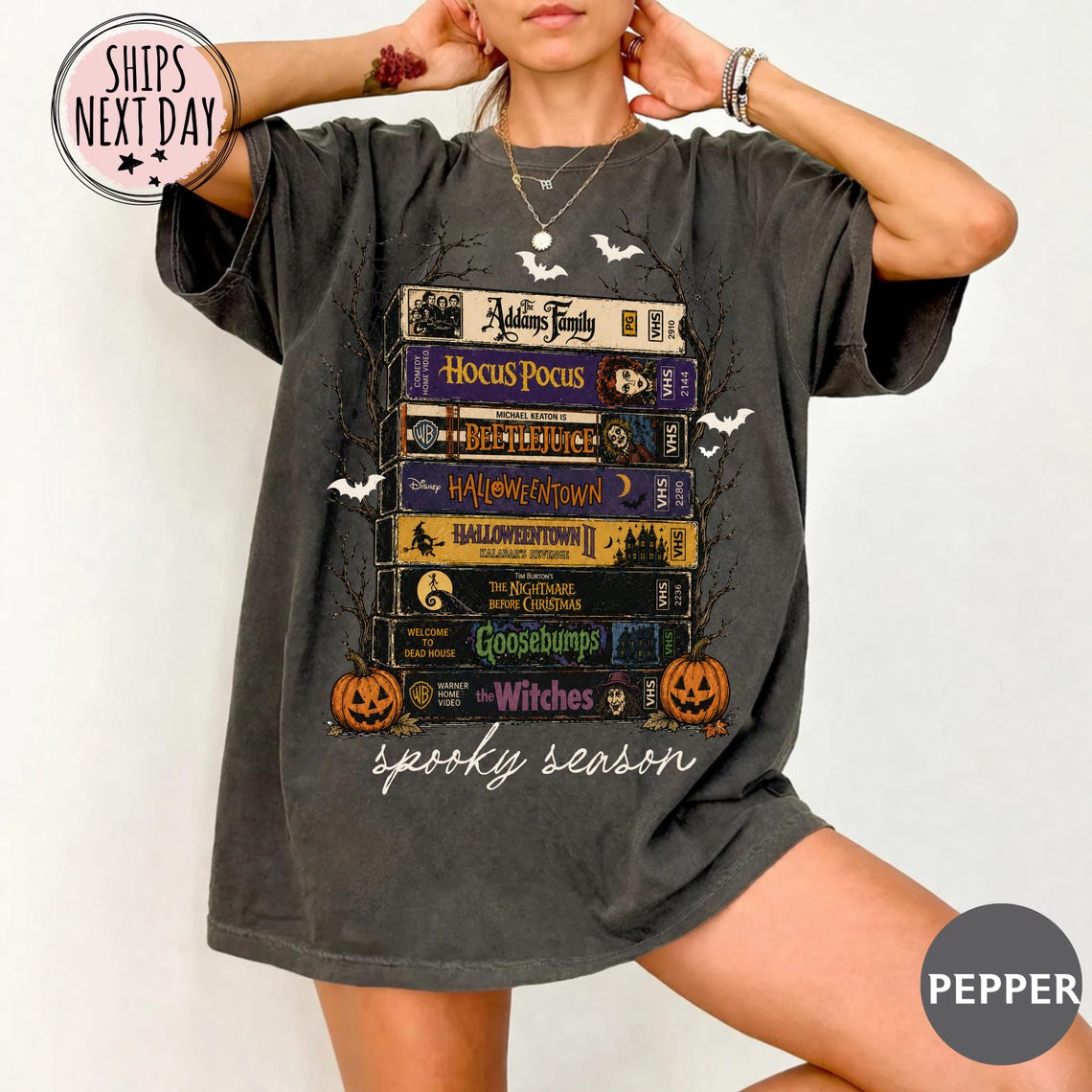 Vintage Halloween VHS Tee - 90s Nostalgia Spooky Season Tee Comfort Colors®